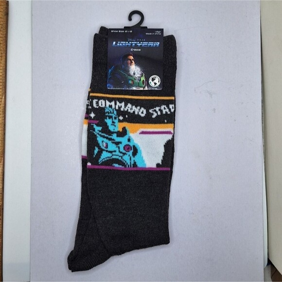 Disney Pixar Buzz Lightyear crew socks - Picture 3 of 8
